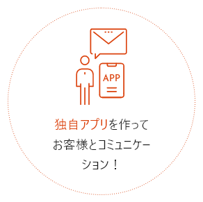 独自アプリを作ってお客様とコミュニケーション!